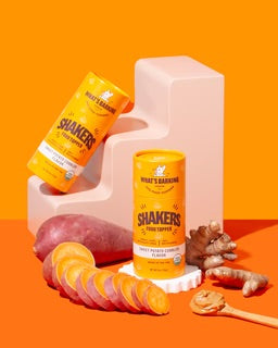 What's Barking Shakers Sweet Potato Cinnamon Flavor food toppers with ingredients