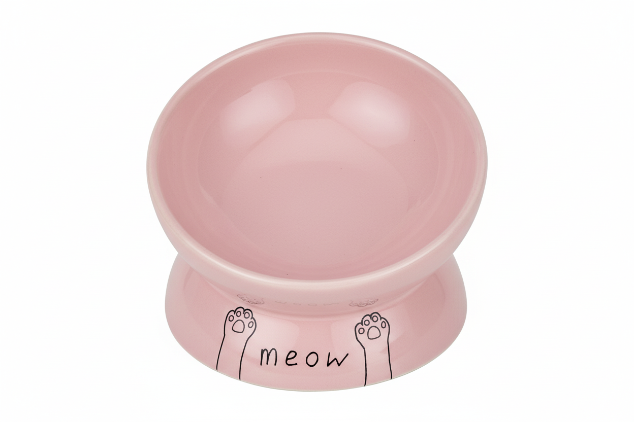 Meow Raised Cat Feeder - Large- Pack of 2