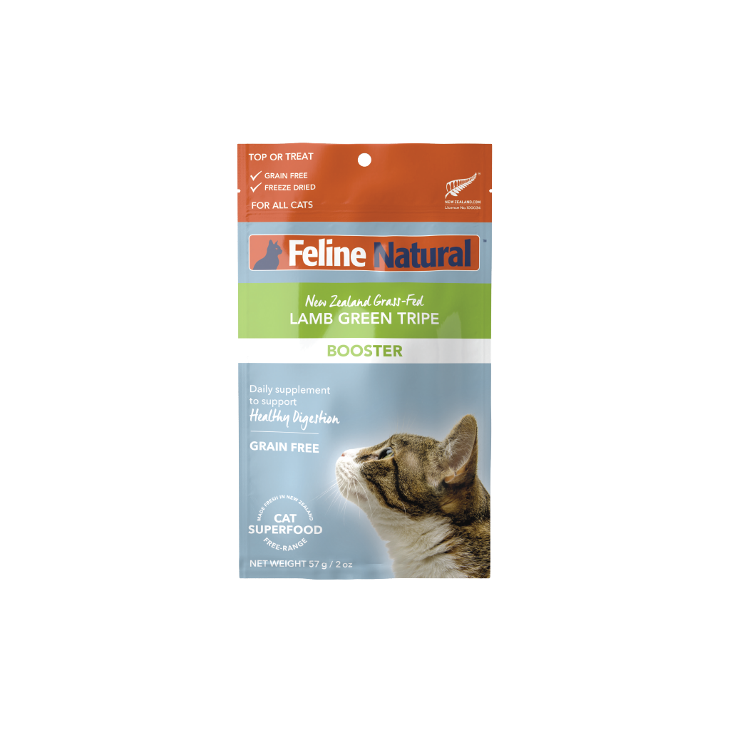 Feline Natural Lamb Green Tripe Freeze Dried Booster for Cats