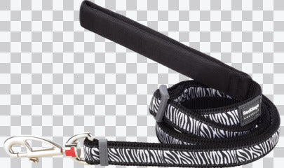 Red Dingo 6 Ft Adjustable Dog Lead with Padded Handle - Safari zebra print