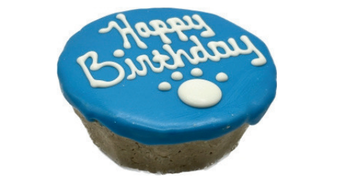 4" Birthday Cake — Pink & Blue – Out of Stock