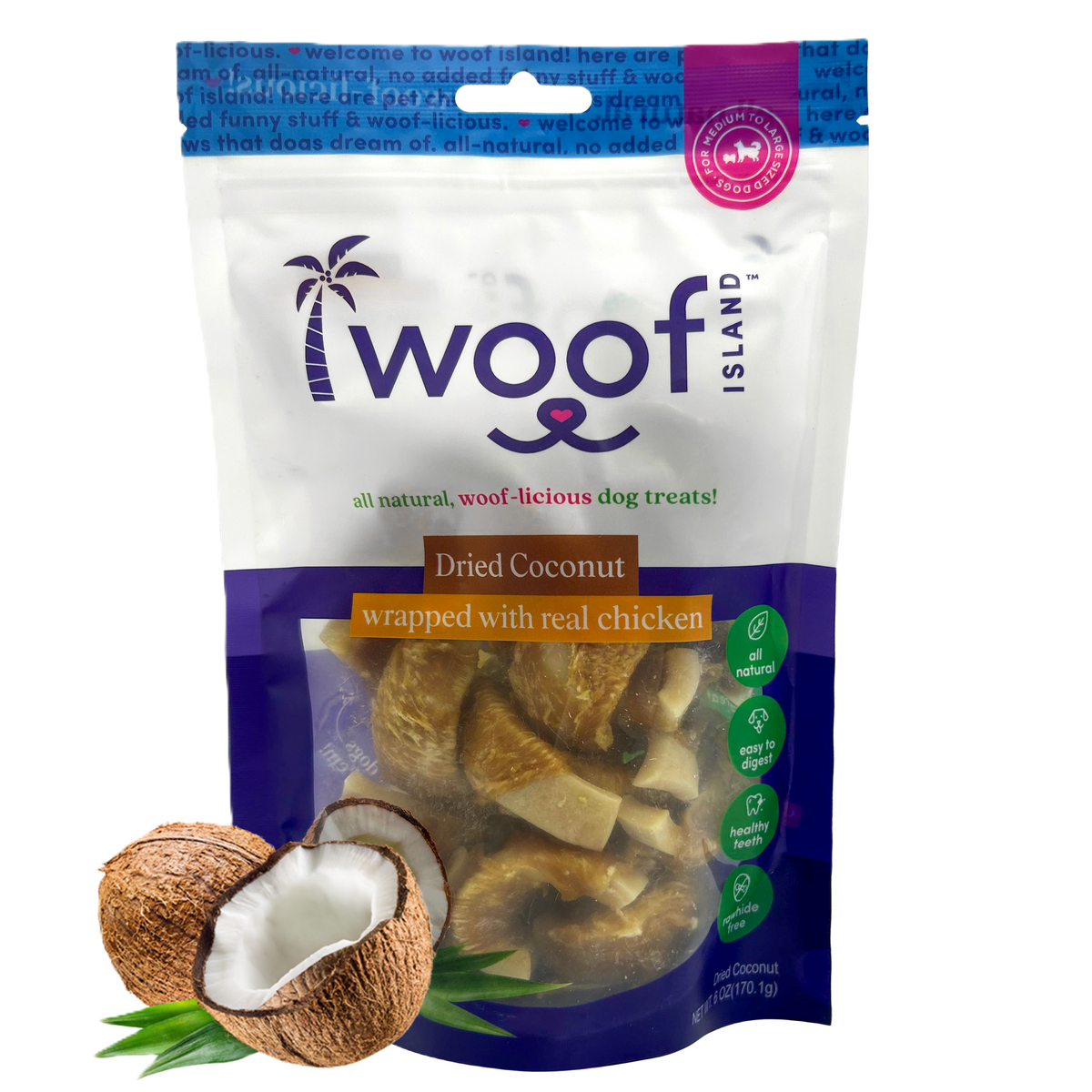 Dried Coconut Wrapped with Chicken