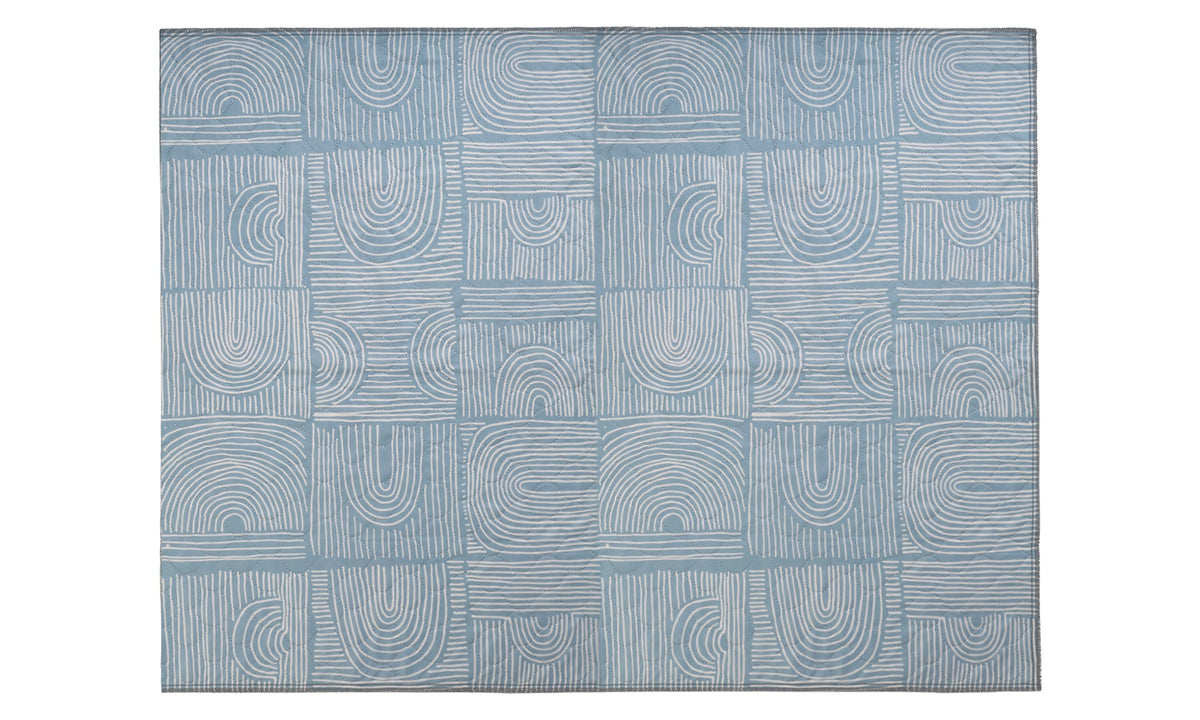 Taupe Stone Labyrinth Pet Rug