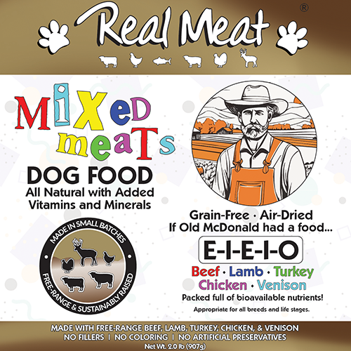 Real Meat Air Dried Mixed Meat Eeieeio Dog Food