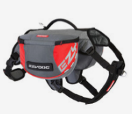 EzyDog Summit Backpack in grey and red