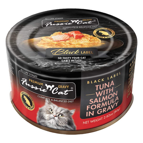 Fussie Cat Tuna with Salmon in Gravy