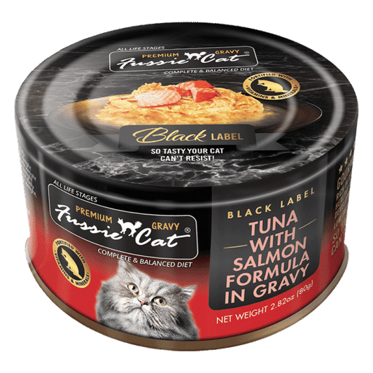 Fussie Cat Tuna with Salmon in Gravy