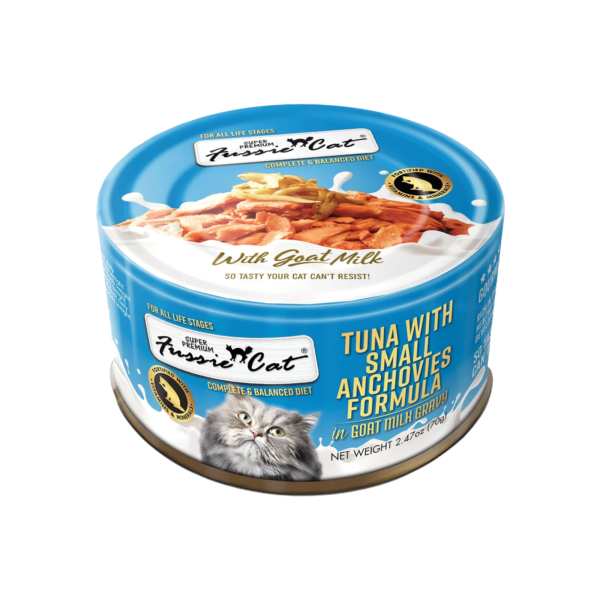 Fussie Cat Tuna with Small Anchovies in Goat Milk