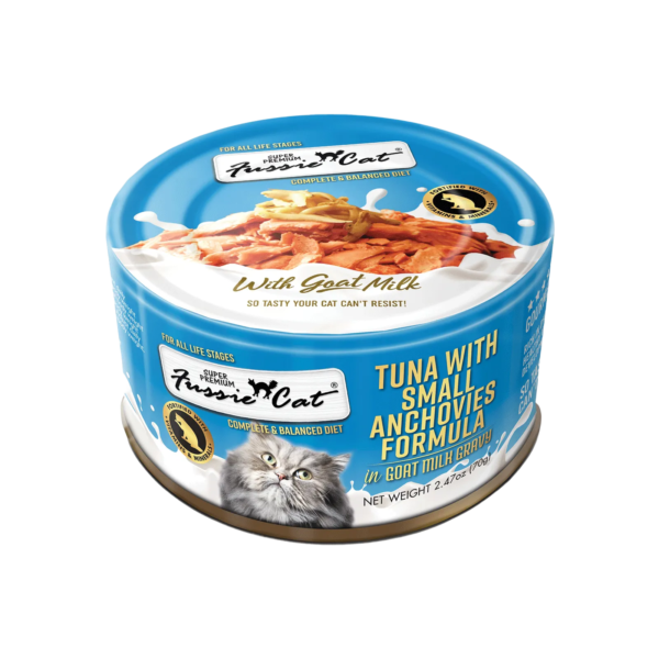 Fussie Cat Tuna/S.Anchovies Goat Milk