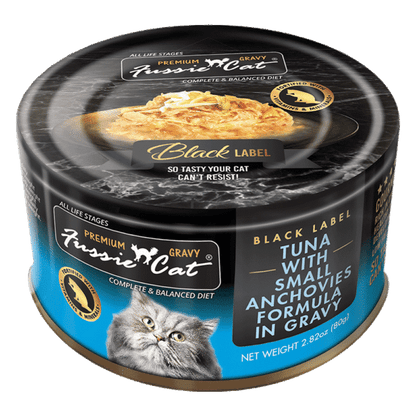 Fussie Cat Tuna with Small Anchovies in Gravy