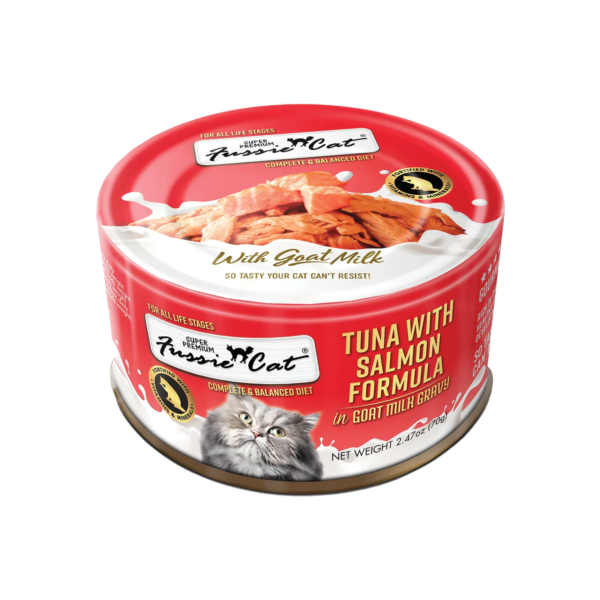 Fussie Cat Tuna with Salmon in Goat Milk