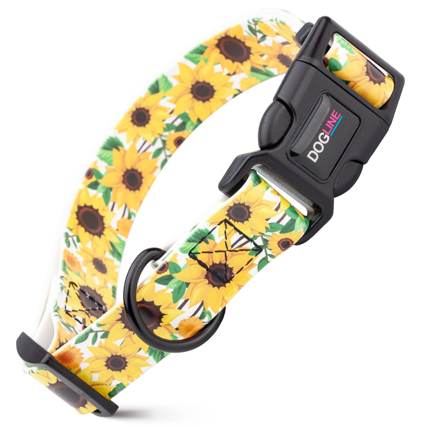 Dogline Biothane Printed Dog Collar with Quick Release Buckle