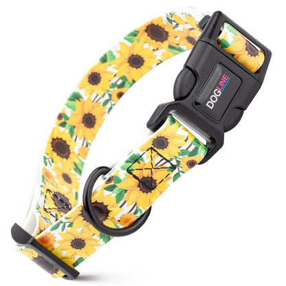 Dogline Biothane Printed Dog Collar with Quick Release Buckle