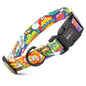 Dogline Biothane Printed Dog Collar with Quick Release Buckle