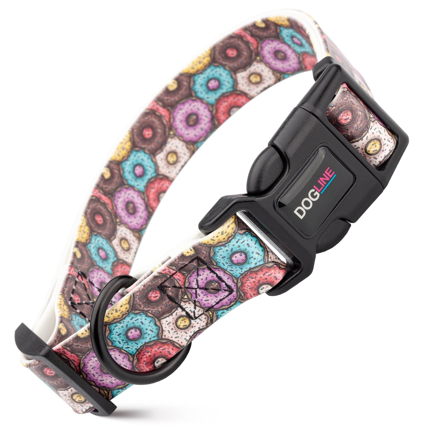 Dogline Biothane Printed Dog Collar with Quick Release Buckle
