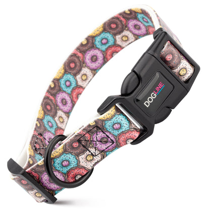 Dogline Biothane Printed Dog Collar with Quick Release Buckle