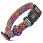 Dogline Biothane Printed Dog Collar with Quick Release Buckle