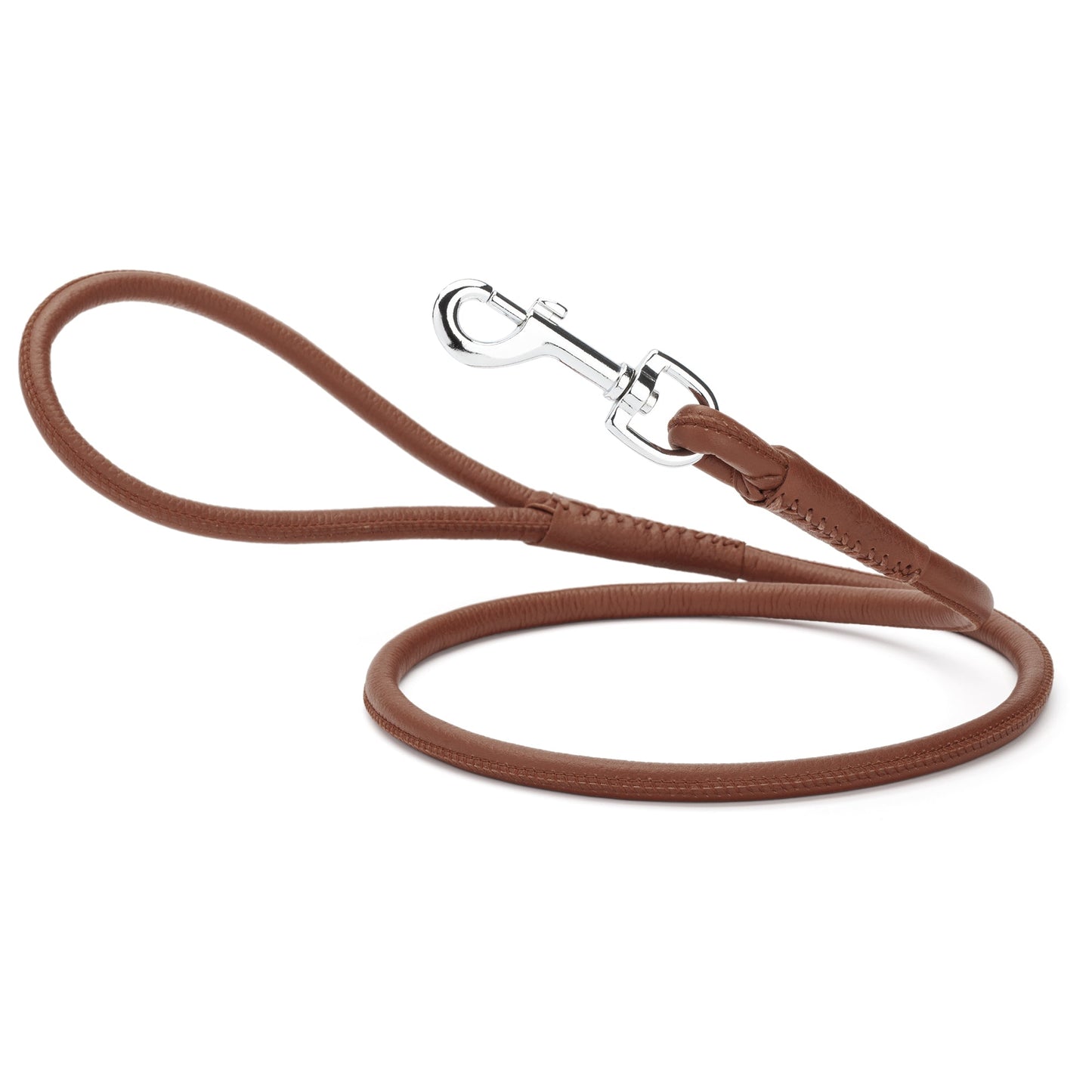 Soft Leather Round Dog Lead