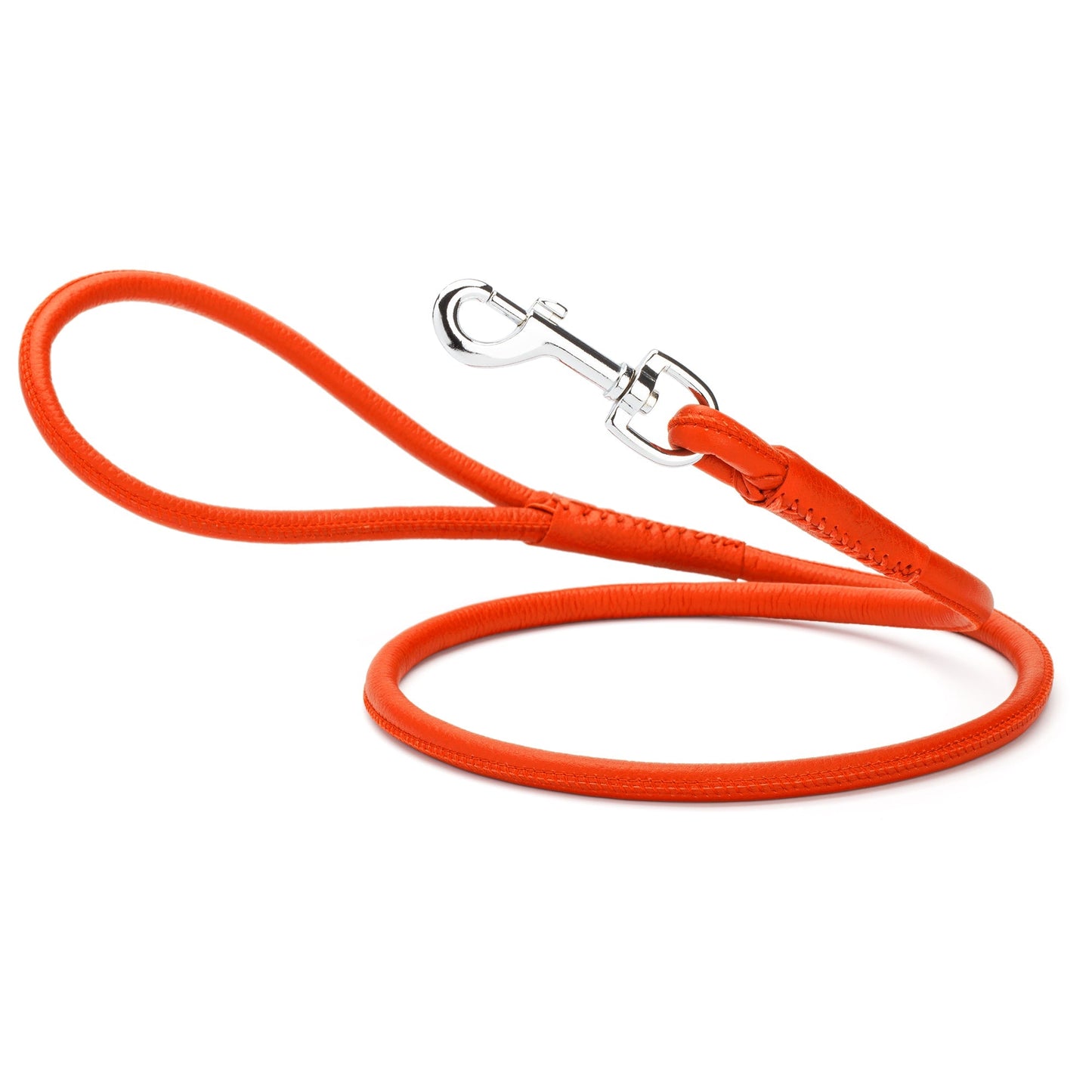 Soft Leather Round Dog Lead