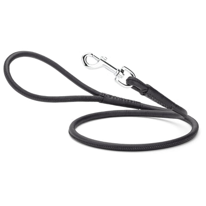 Soft Leather Round Dog Lead