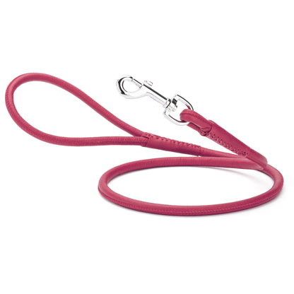 Soft Leather Round Dog Lead