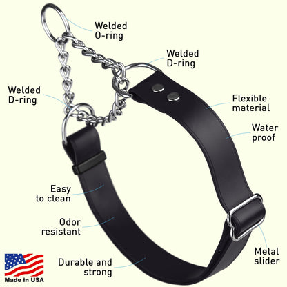 Biothane Adjustable Martingale Dog Collar