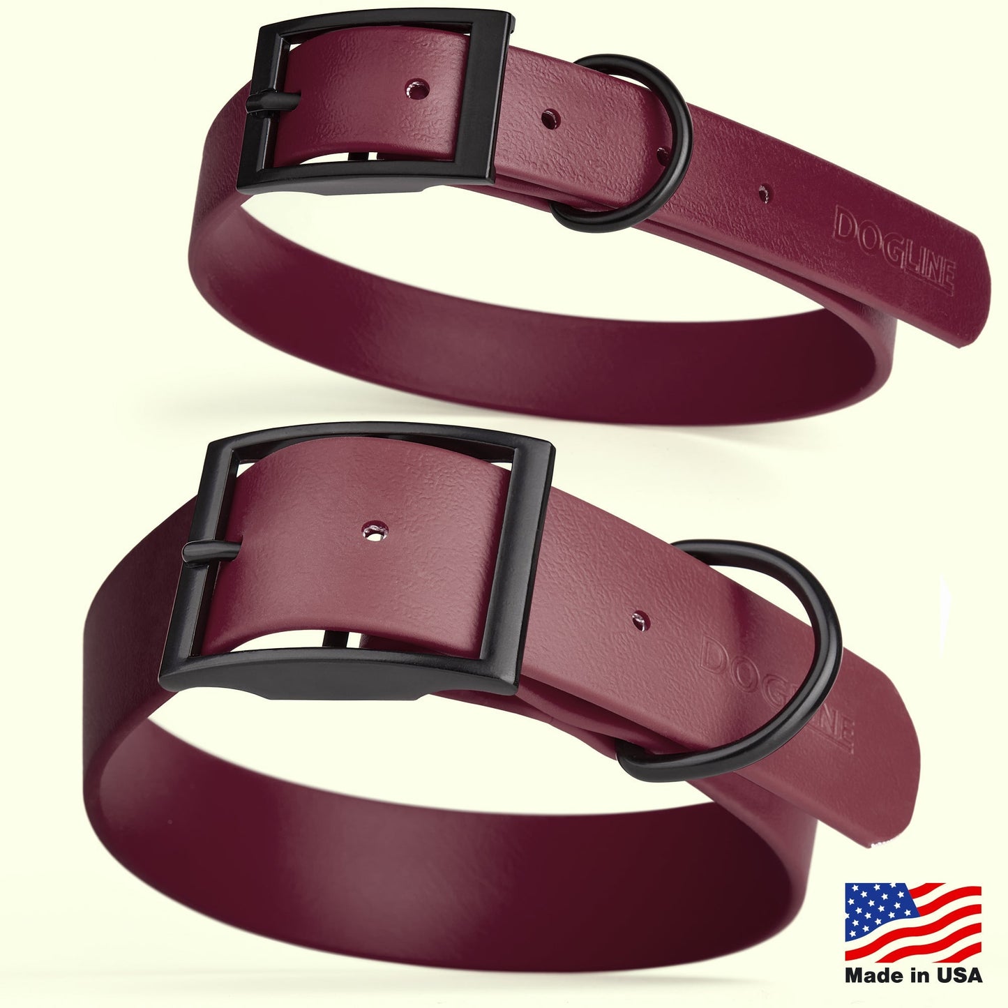 Biothane Waterproof Dog Collar - Wide - L (16 to 20 inches)