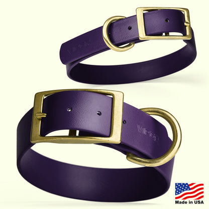 Viper Biothane Waterproof Collar - Brass Hardware - Size XL (22 to 25 inches)