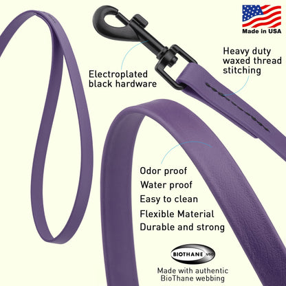 Biothane Waterproof Dog Leash 6 ft