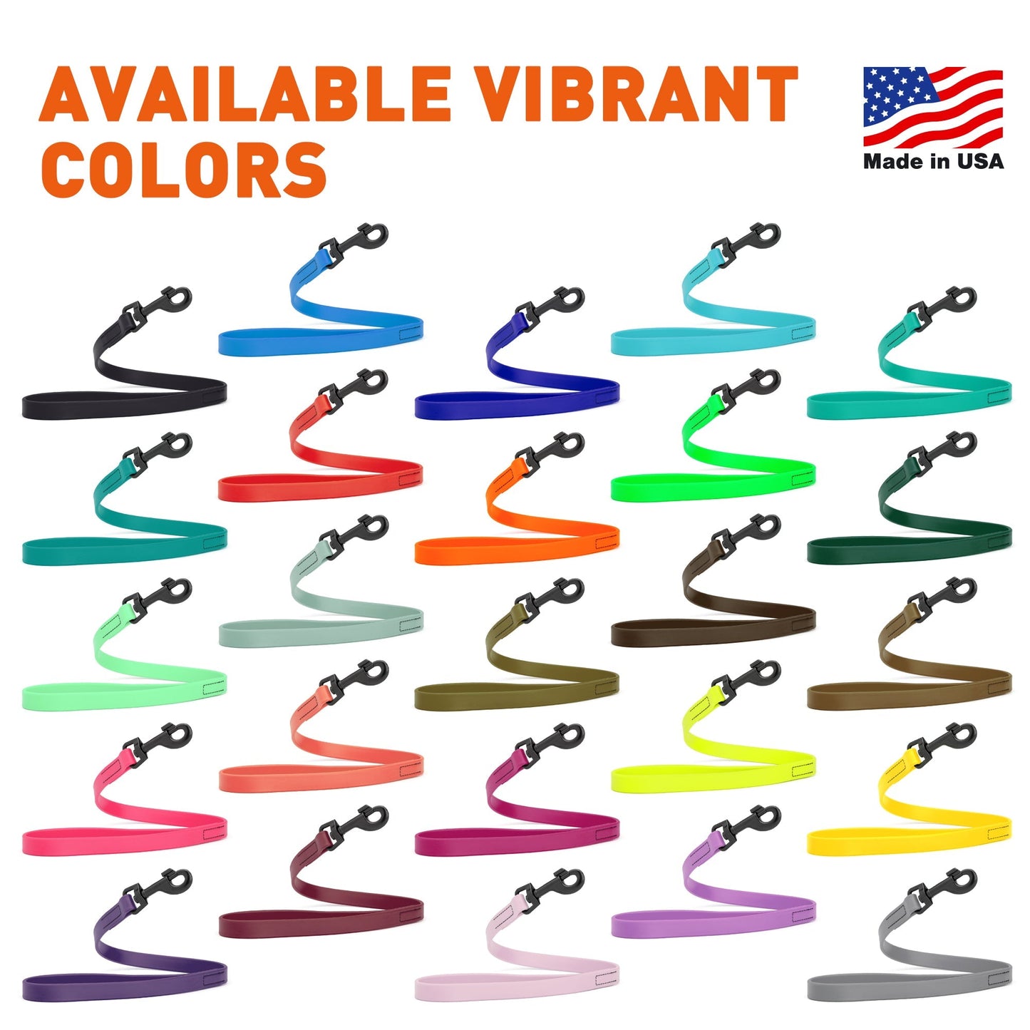 Biothane Waterproof Traffic Lead 2 ft