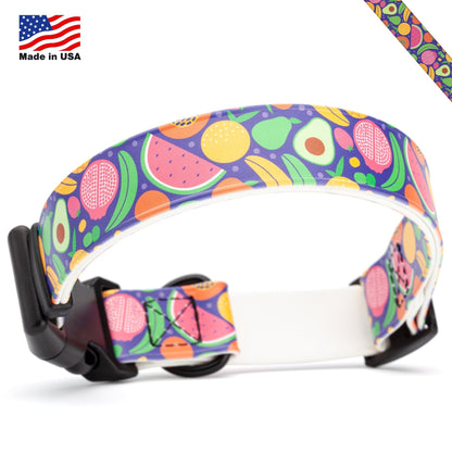 Dogline Biothane Printed Dog Collar with Quick Release Buckle