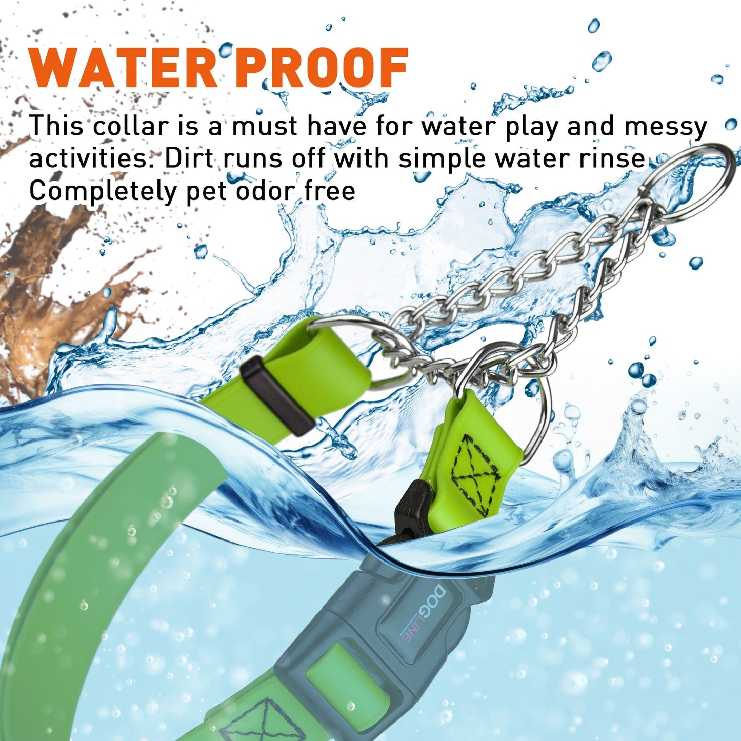 Biothane Adjustable Martingale Collar with Quick Release Buckle