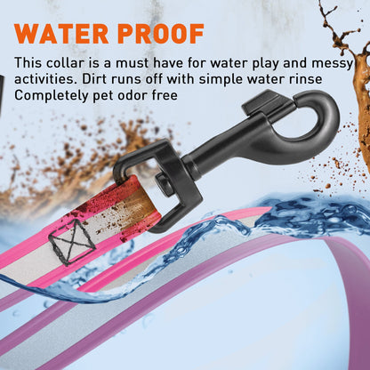 Reflective Biothane Dog Leash with Black Hardware