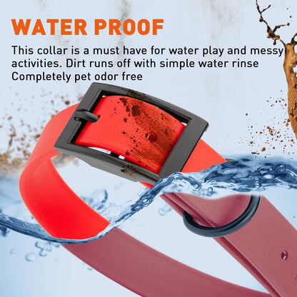 Biothane Waterproof Dog Collar - L (18 to 22 inches)