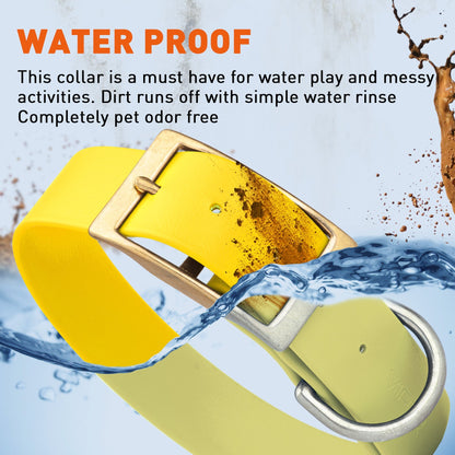 Viper Biothane Waterproof Collar - Brass Hardware - Size XXL, 1.5 in Wide (24 to 28 inches)