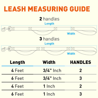 Biothane Waterproof Multi-Handle Dog Leash