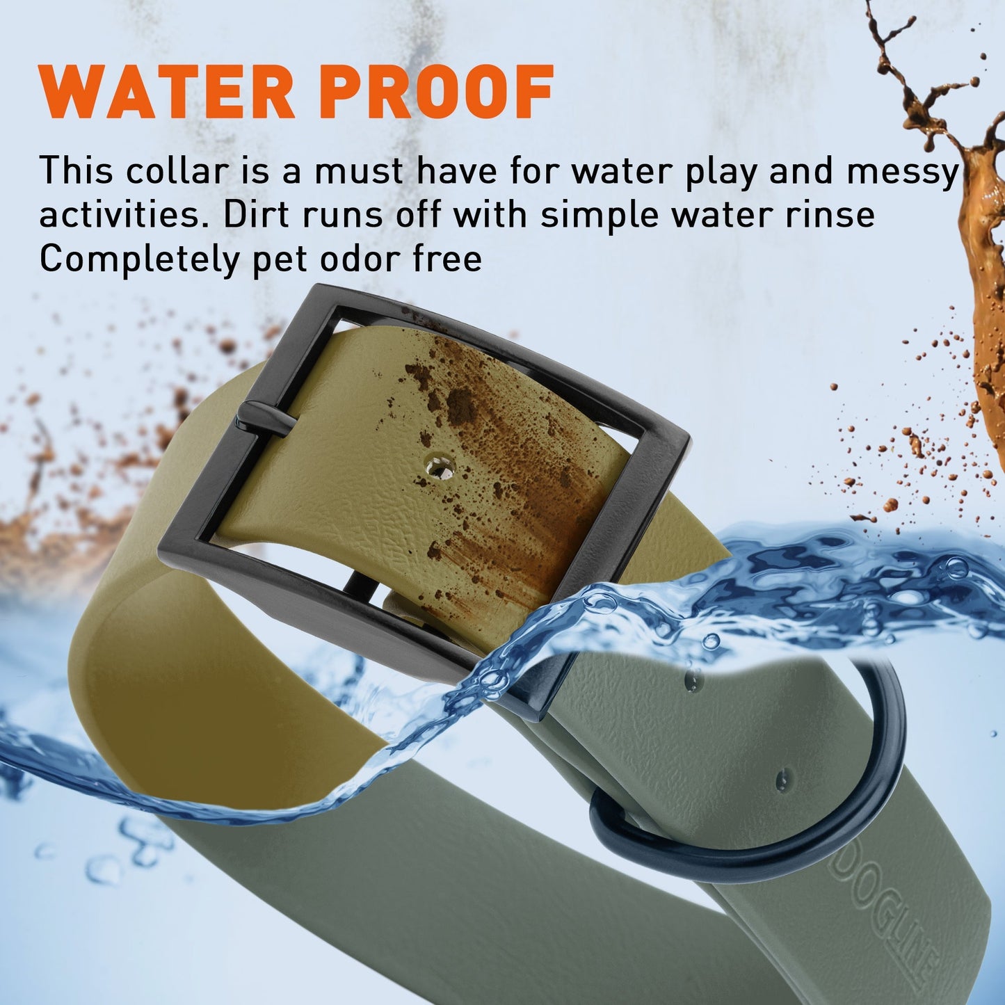 Biothane Waterproof Dog Collar - Wide - XXL (24 to 28 inches)