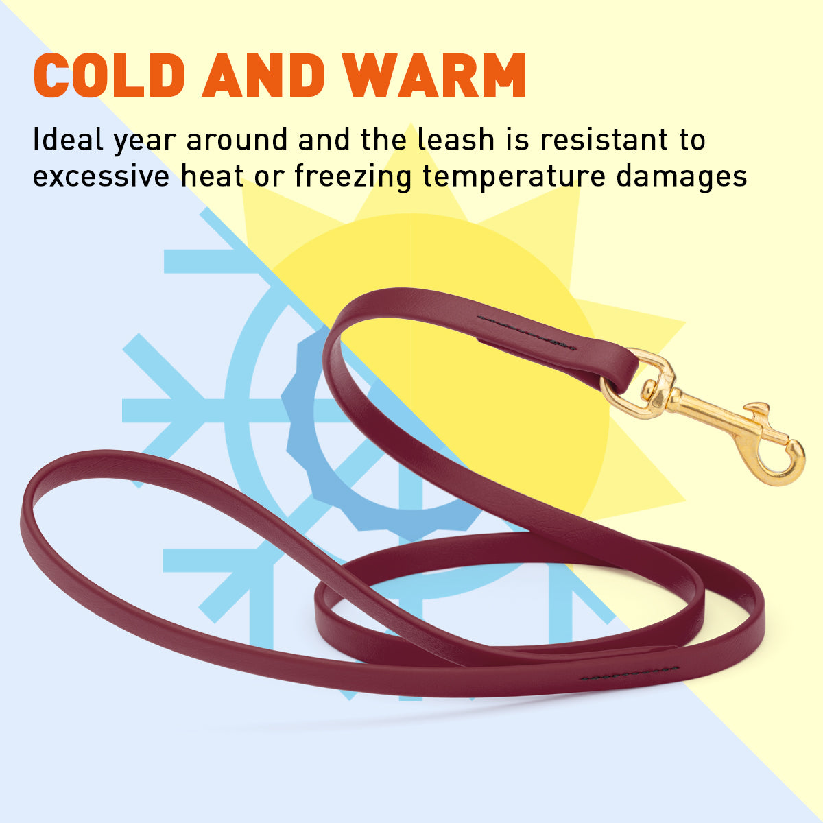 Viper Biothane Working Dog Lead, 6 Feet Long