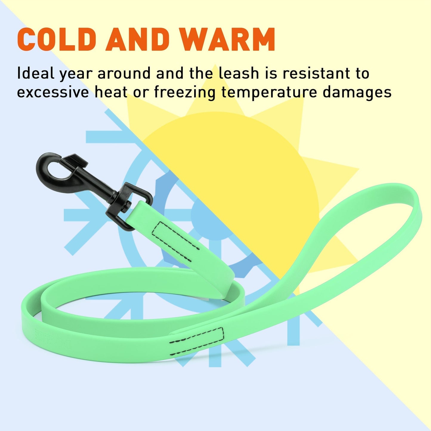 Biothane Waterproof Dog Leash 6 ft