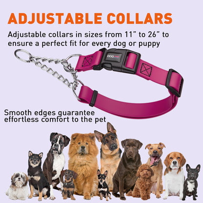 Biothane Adjustable Martingale Collar with Quick Release Buckle