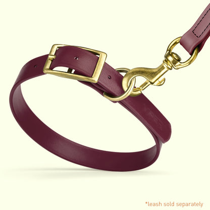 Viper Biothane Waterproof Collar - Brass Hardware - Size S (12 to 15 inches)