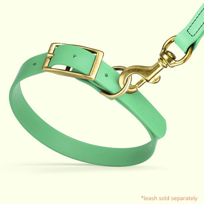 Viper Biothane Waterproof Collar - Brass Hardware - Size L (18 to 22 inches)