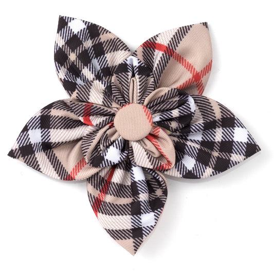Bias Plaid Flower