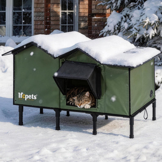 Insulated Elevated Outdoor Cat House