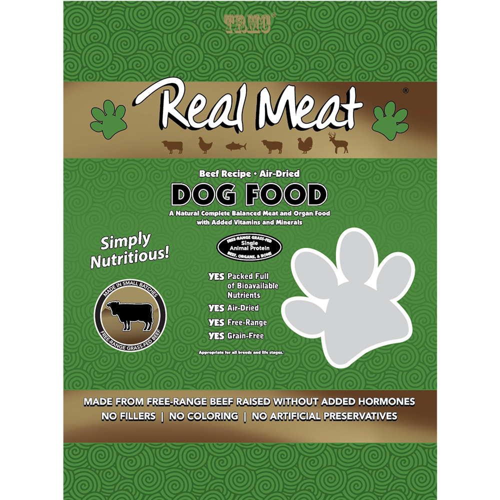 Real Meat Air Dried Beef Dog Food 10lb