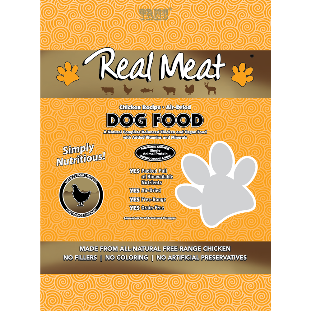 Real Meat Air Dried Chicken Dog Food 10lb