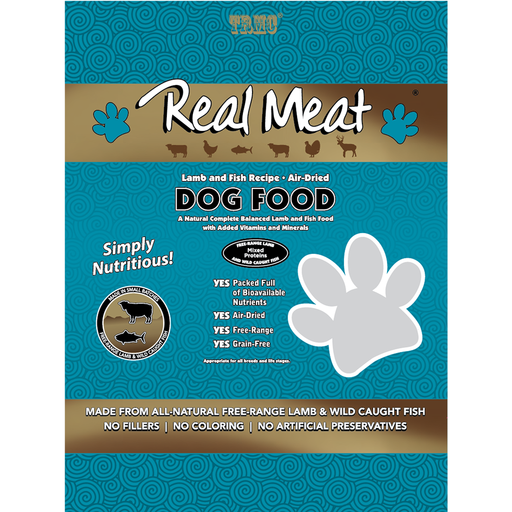 Real Meat Air Dried Lamb & Fish Dog Food 10lb