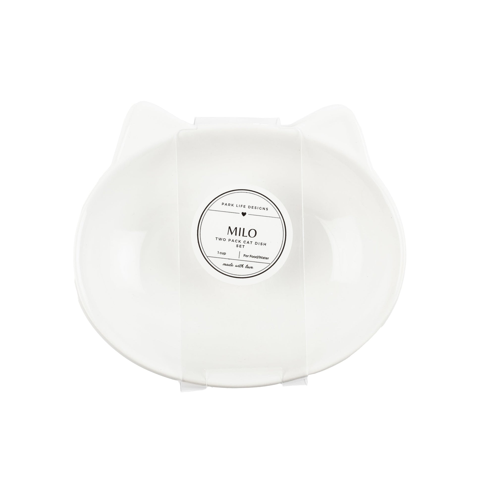 Milo 2-Pack Cat Dish Set - Park Life Designs