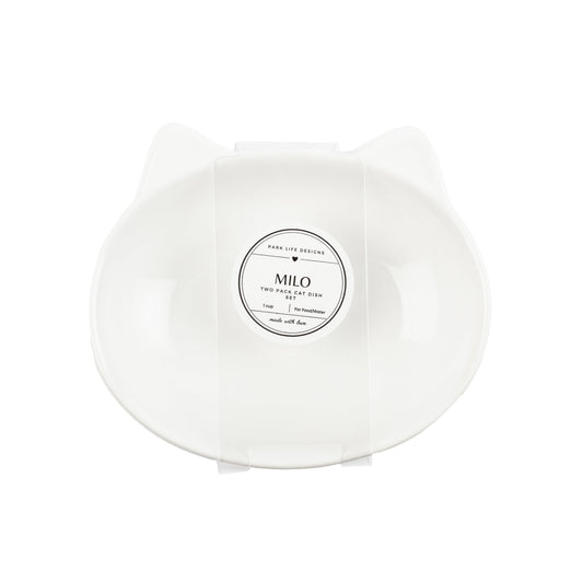 Milo 2-Pack Cat Dish Set - Park Life Designs