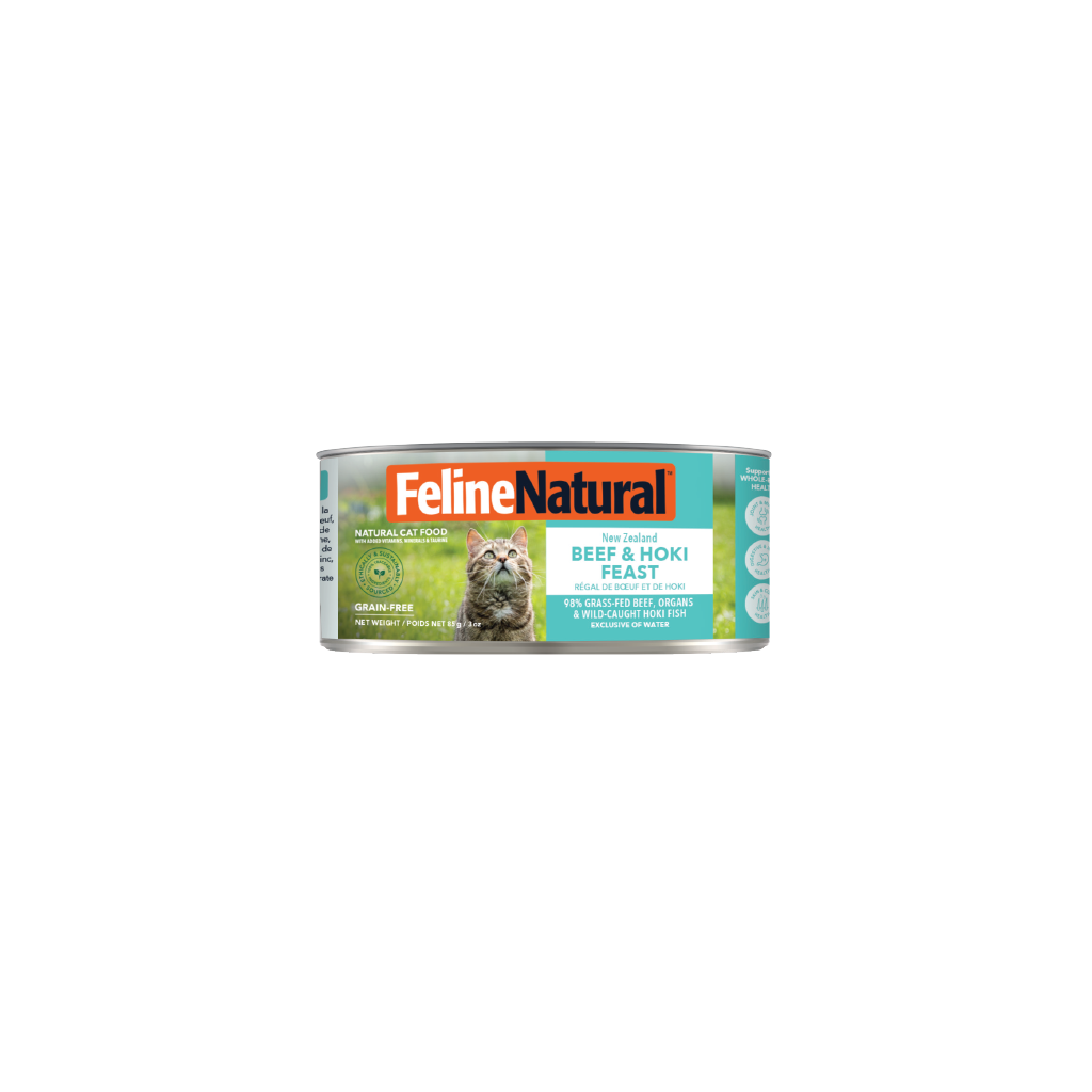 Feline Natural Beef & Hoki Feast Canned Cat Food